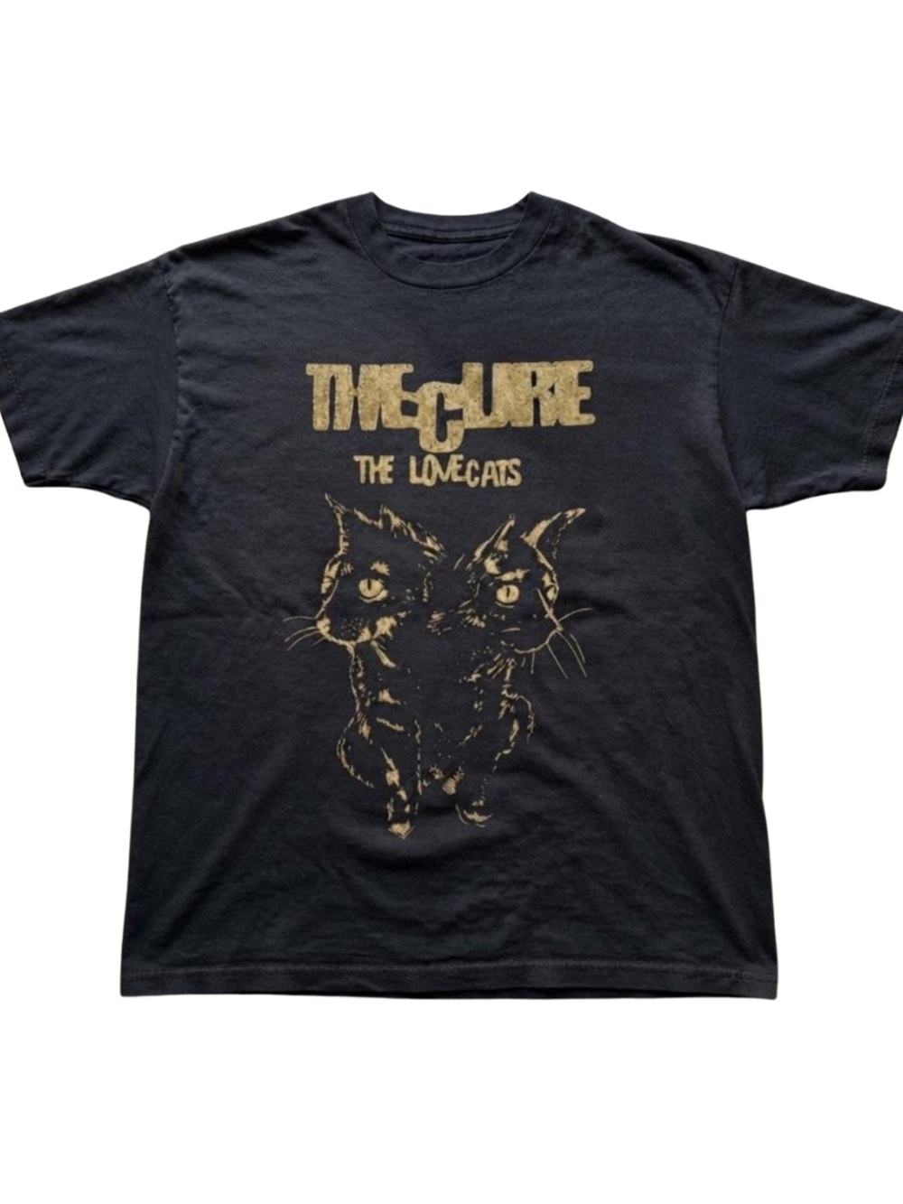 Gildan Black The Cure "The Love Cats" Graphic Tee